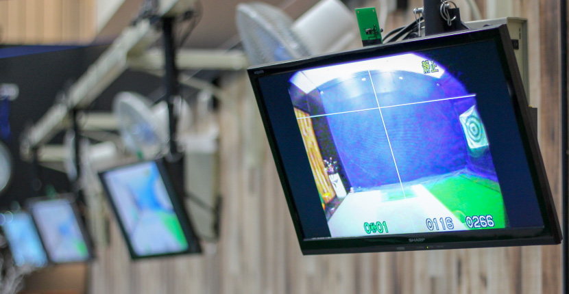 全打席動画によるスウィングチェックモニター付き